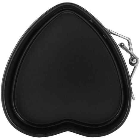 Dioche Premium Heart-Shaped Cake Pan with Removable Tray, Non-Stick Carbon Steel Baking Utensil for Even Heat Distribution and Easy Release
