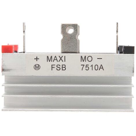 Diode redresseuse monophasée à pont en aluminium avec base de dissipateur thermique 75 A 1000 V