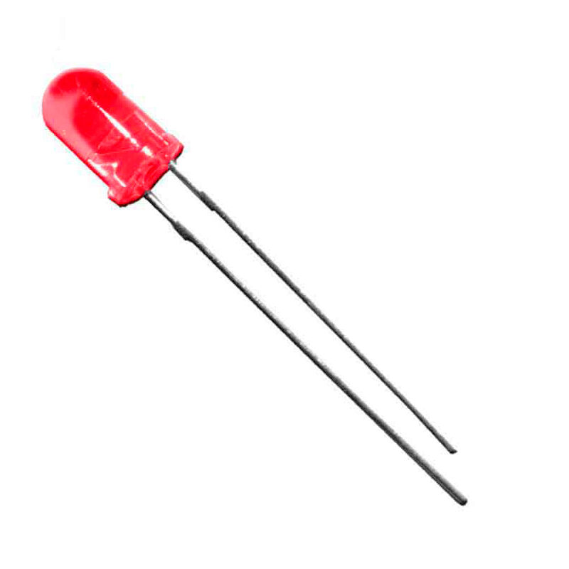 

MOLGAR Diodo led rojo 5mm (manualidades) 1,9v