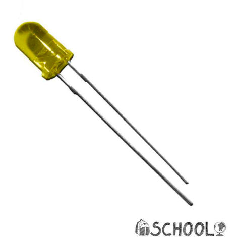 Diodo LED amarillo 5mm (craft) 1.9v edm
