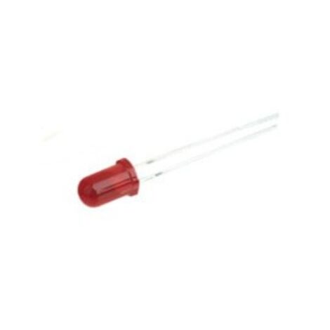 Diodo LED ROJO 5mm 12Vdc 1000mcd