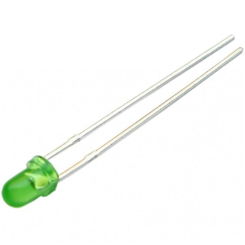 

Diodo LED VERDE 3mm 85mcd 60º LTL-4231