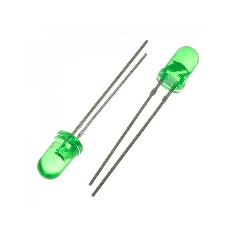 

Diodo LED VERDE 5mm 150mcd Alimentacion 2-3Vdc 22º HT504GD