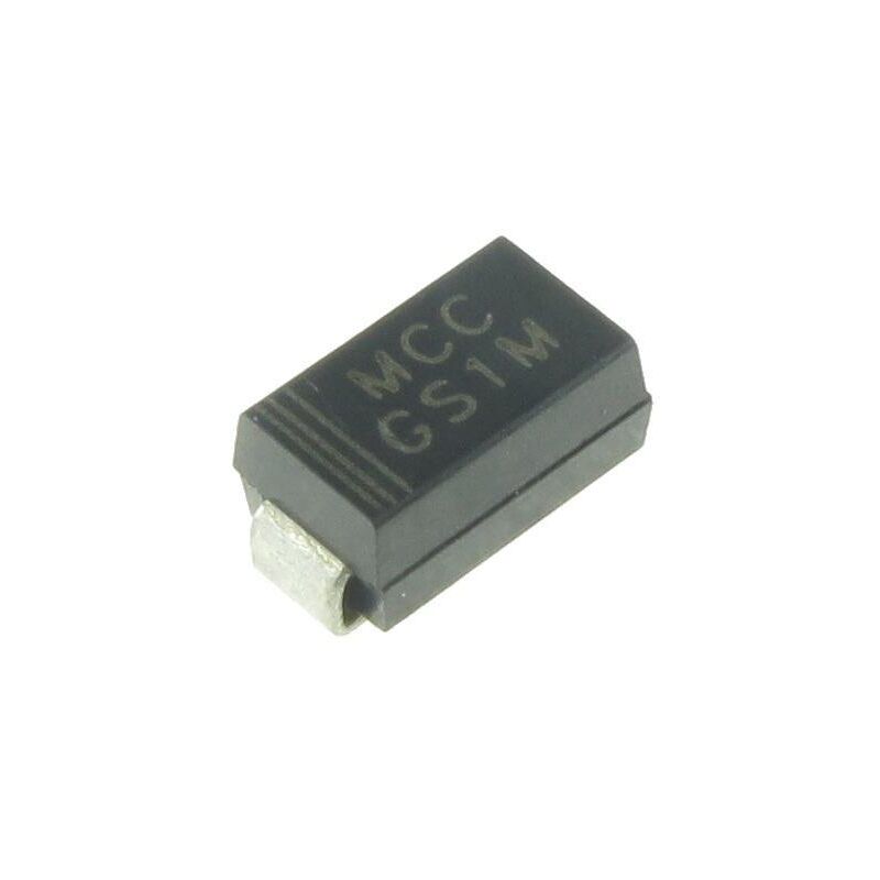 

Diodo Rectificador 1000V 1Amp SMD DO-214AC GS1M-LTP
