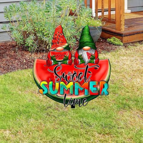 diorama Melon D'eau Gnome Acrylique Extrieur Patio Sol Bouchons, Dcoration De Modlisation Murale Pour Patio Extrieur Dcoration De Jardin De Ferme