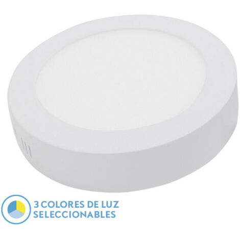 Diorite Surface Downlight 24w 3000k-4000k-6500k Bianco 2160lm 3.5x29x29 Cm