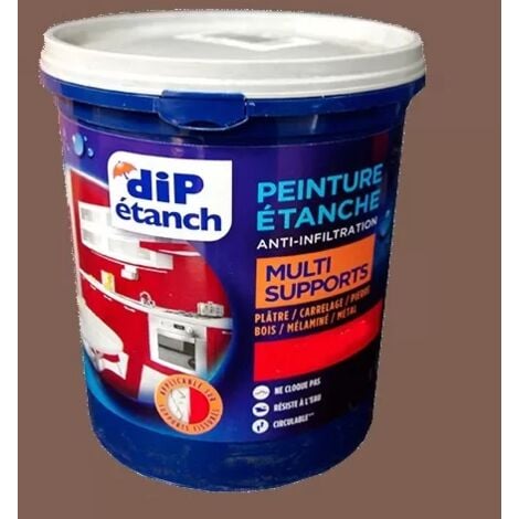DIP Peinture Étanche Acrylique Multi-Supports Taupe 0,75 L