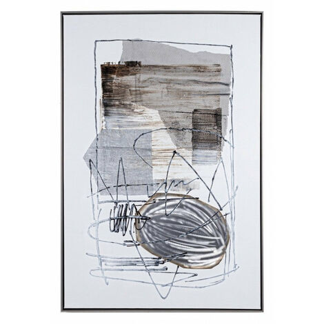 Dipinto Olio con Cornice Crown I194-2 82.5x122.5 cm in Olio su Tela