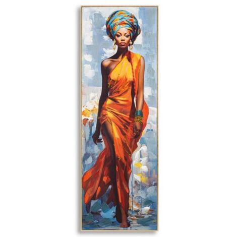 DIPINTO SU TELA C/CORNICE DAPHNE -B- CM 52X4,5X152