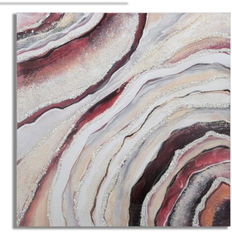 Dipinto su Tela Redy 80x2,8x80 cm in Legno di Pino e Canvas Multicolor