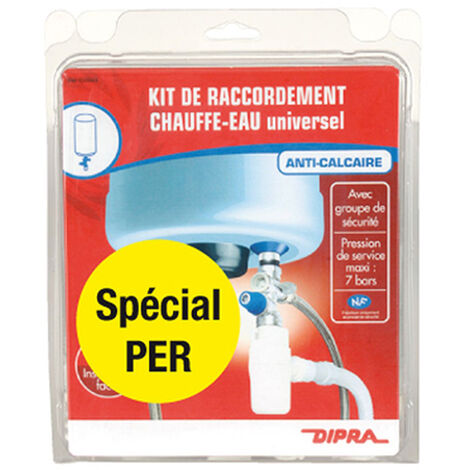 DIPRA - Kit chauffe eau universel anticalcaire pour installation PER – Certifié NF