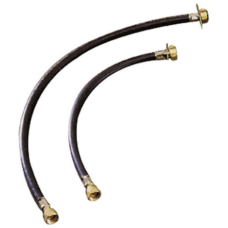 Dipra – Lyre souple caoutchouc haute pression 35 cm – Raccord écrou bouteille – Pression 20 bars – Norme NF – Pour gaz butane et propane