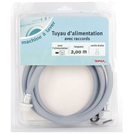 DIPRA Rallonge tuyau alimentation machine a laver MF sortie droite - 2m