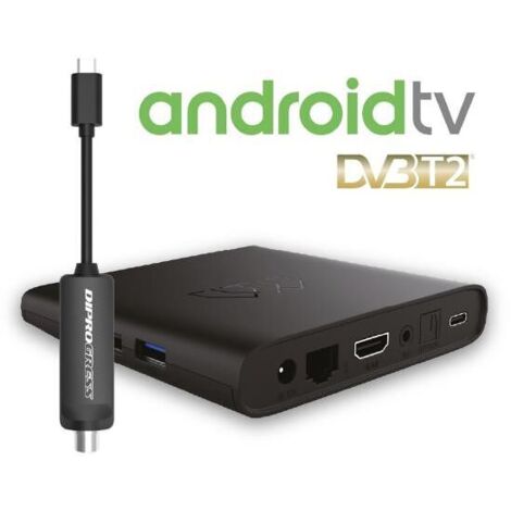DiProgress Decoder Smart TV Android DVB-T2 4K DPATV2 per Digitale Terrestre