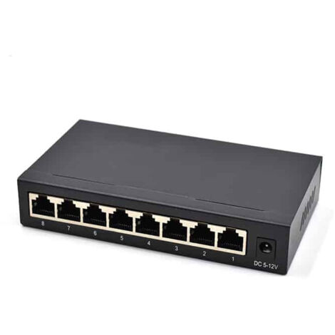 DIPROGRESS DPNS08GM switch di rete Non gestito Gigabit Ethernet (10/100/1000) Nero