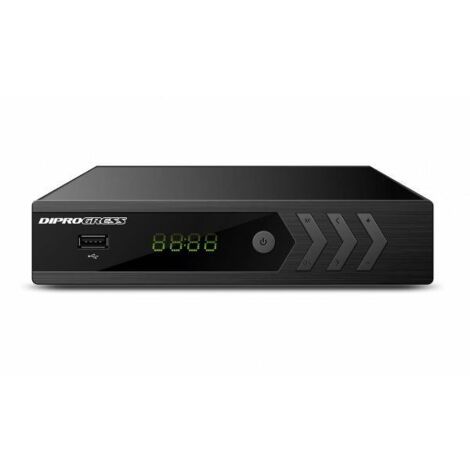 DiProgress DPT220HD - Décodeur DigitalTerrestre DVB-T2 Double Tuner, Noir