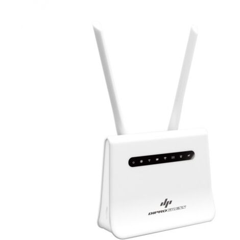 Diprogress Router 4G LTE Wi-Fi N300 1-LAN batteria 300Mbps 2x5DBi batteria tampone 12H - DPWR4G01
