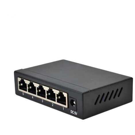 Diprogress Switch ethernet Giga Bit 5 porte metal banda 10Gbps DC5V 1A - DPNS05GM