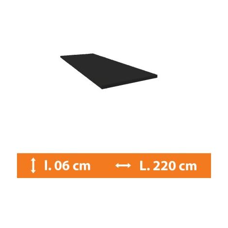 Direct Fenêtres – Plat en PVC gris 220 cm – Épaisseur 2.5 mm – Traitement anti UV – Pour finition esthétique fenêtres et portes
