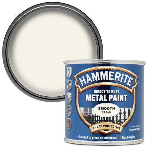 Direct to Rust Smooth Finish Metal Paint Cream 250ml HMMSFCR250