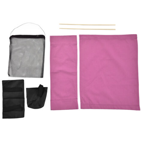 Director Chair Cover Replacement with Storage Bag Canvas Seat Chair Protective Cover for HouseholdRose Red