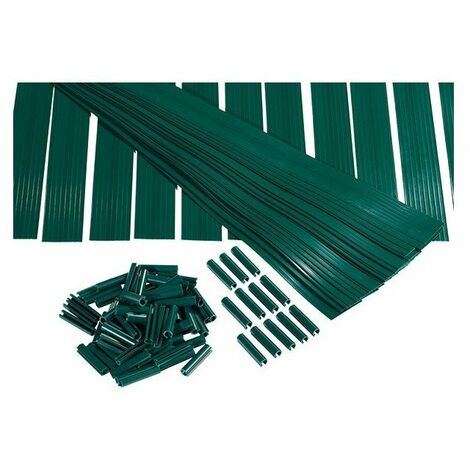 Dirickx – Lame d'occultation Lixo Plus 1m50 vert – PVC traité anti-UV – Occultation totale pour clôture rigide – Installation facile