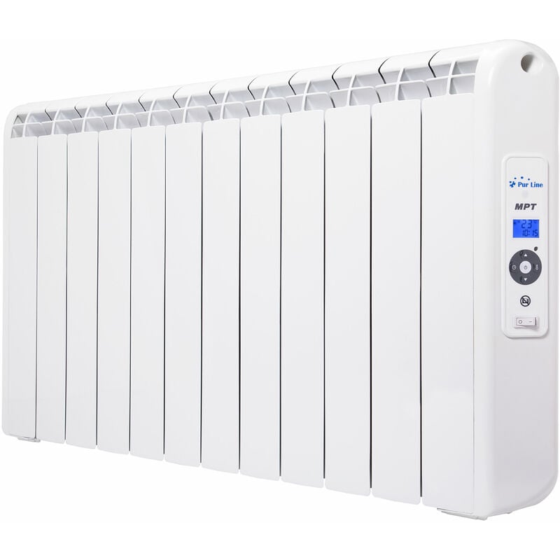 

Purline - Emisor digital programable, sin fluido, 2400W, bajo consumo, en color blanco y con mando a distancia