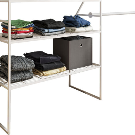 Disal Kleiderschrank für schräge Wand weiß.