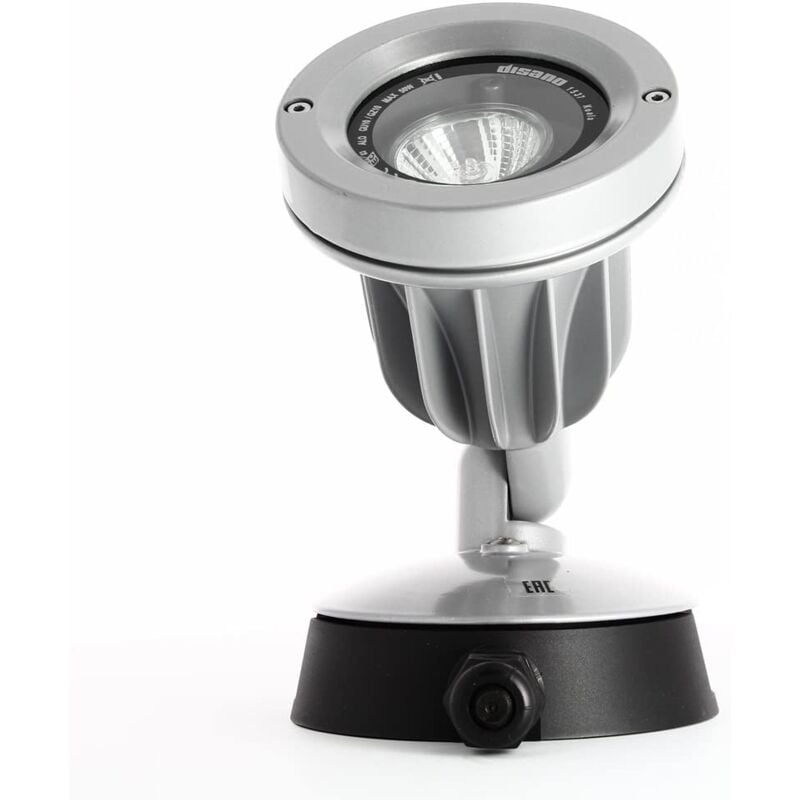 Faretto Led Giardino, Koala 1537, 50-230 v, GU10 in argento metallico