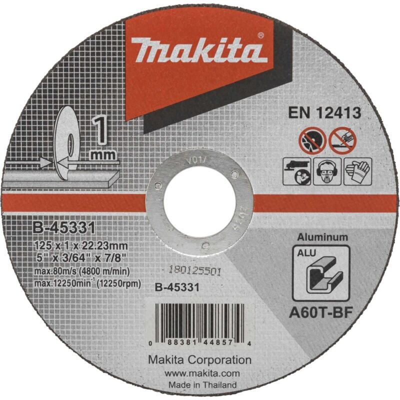 Makita B-45331 Disco da taglio 125x1mm alluminio