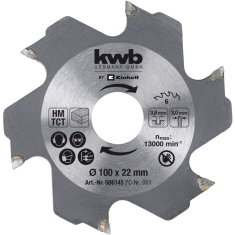 Disc für HM Biscuit Maker Ø100 x 22 x 3,8 mm Z6 EINHELL