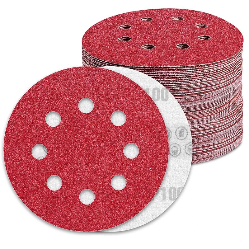 Dischi abrasivi 125 mm Grana 100 Carta vetrata 100...