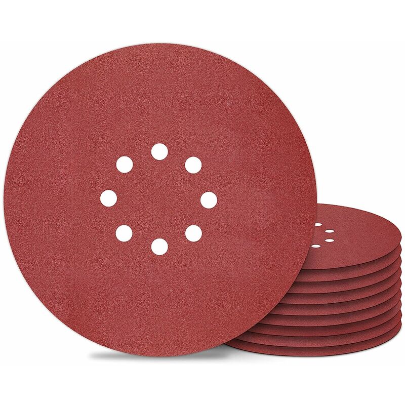 Dischi Abrasivi 225 mm 8 Fori Grana 180 Carta