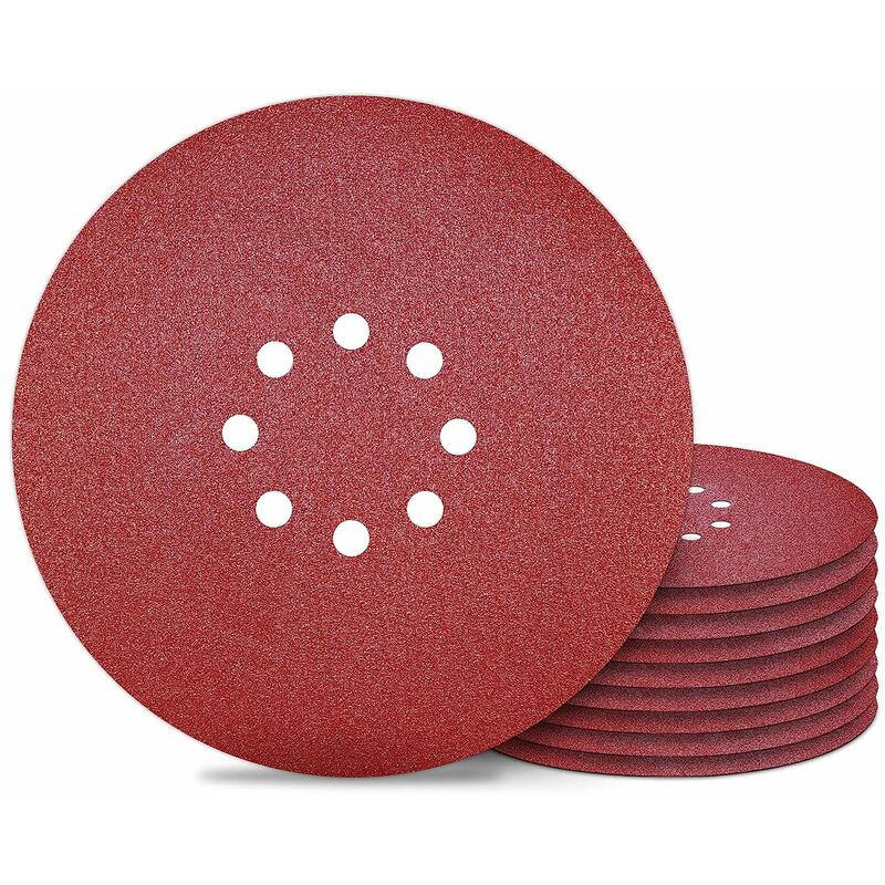 Dischi Abrasivi 225 mm 8 Fori Grana 80 Carta