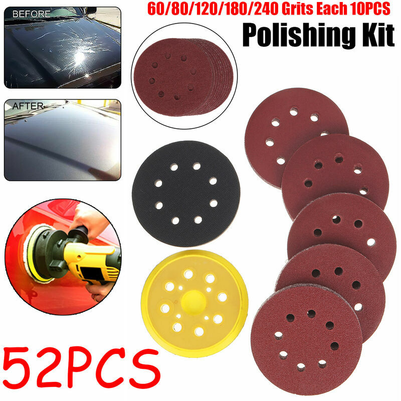 Dischi abrasivi a forma rotonda a 8 fori Foglio