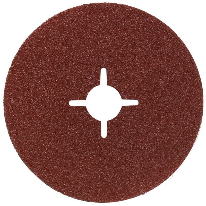 25PZ DISCO ABRASIVO IN FIBRA Ï mm. 115 - foro 22 grana 36
