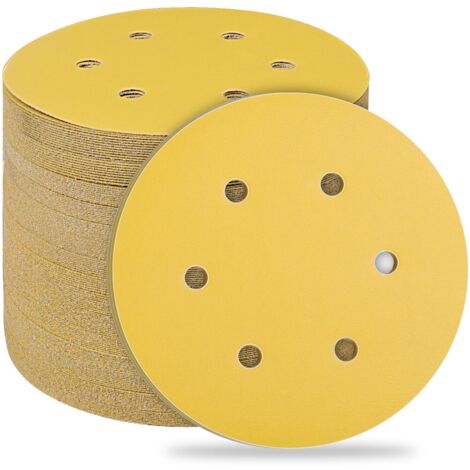 Platorelli Levigatrice 150mm - 5 Pezzi, Spugna Abrasiva, 6 Fori, Per Levigatrici Orbitali, Ricambi - Foto 6