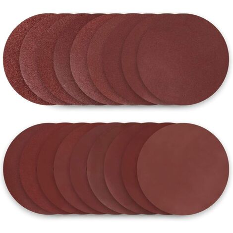 Dischi abrasivi da 180 mm, set di 50 dischi abrasivi, carta abrasiva grana 40/60/80/100/120/150/180/240/320/400