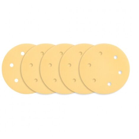 Dischi abrasivi Graphite k180 225 mm 5 pezzi con fori