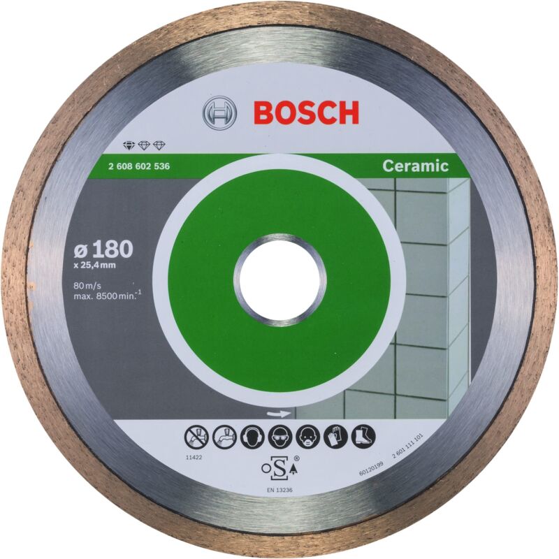 Standard for Ceramic Disco diamantato per tagliapiastrelle - 180x1,6 mm - Bosch