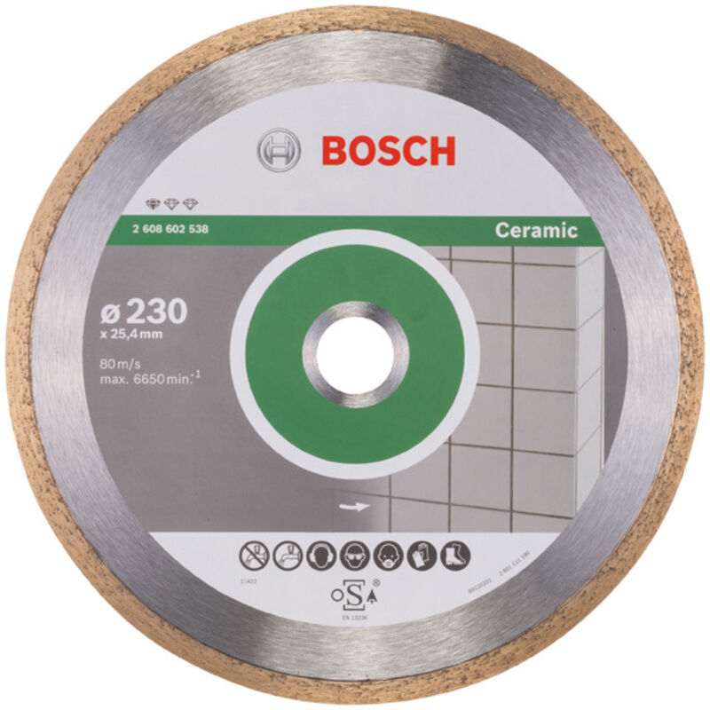 Bosch - Standard for Ceramic Disco diamantato per tagliapiastrelle - 230x1,6 mm