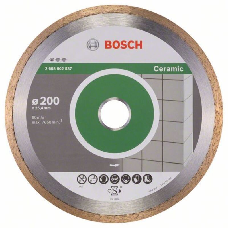 DISCO DIAMANTATO BOSCH 200x25,4 COMPLETAMENTE CERAMICO