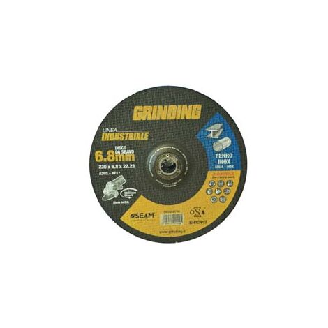 DISCHI DA SGROSSO PER FERRO/INOX Ø MM.230 LINEA INDUSTRIALE- - ø mm.230x6,8 foro 22,2 da sgrosso per ferro/inox - 10 pezzi GRINDING