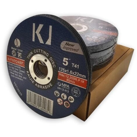 OC-PRO Dischi da taglio 125 x 1,6 x 22 mm per metallo, acciaio inossidabile - 25 pz