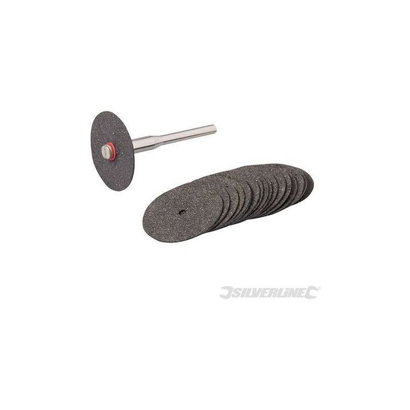 Image of Dischi da taglio di metallo per utensili rotanti 18 pezzi Silverline diametro 24 mm