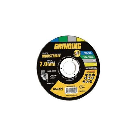 DISCHI DA TAGLIO JOLLY SOTTILE CENTRO PIANO UNIVERSALE- - ø mm.230x2,0 foro 22,2 da taglio multimateriale - 5 pezzi GRINDING