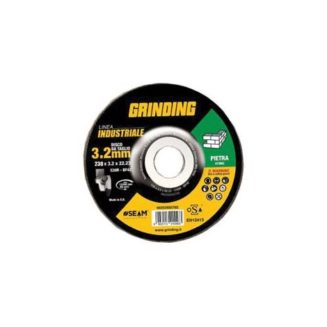 DISCHI DA TAGLIO PER PIETRA E MAT.EDILIZIO Ø MM.230 LINEA INDUSTRIALE- - ø mm.230x3,2 foro 22,2 da taglio per pietra - 5 pezzi GRINDING