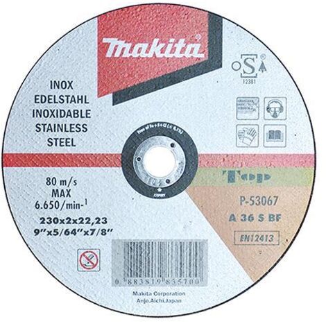 DISCHI DA TAGLIO ULTRASOTTILI 'MAKITA' ø mm. 230x2 MAKITA 50 PZ