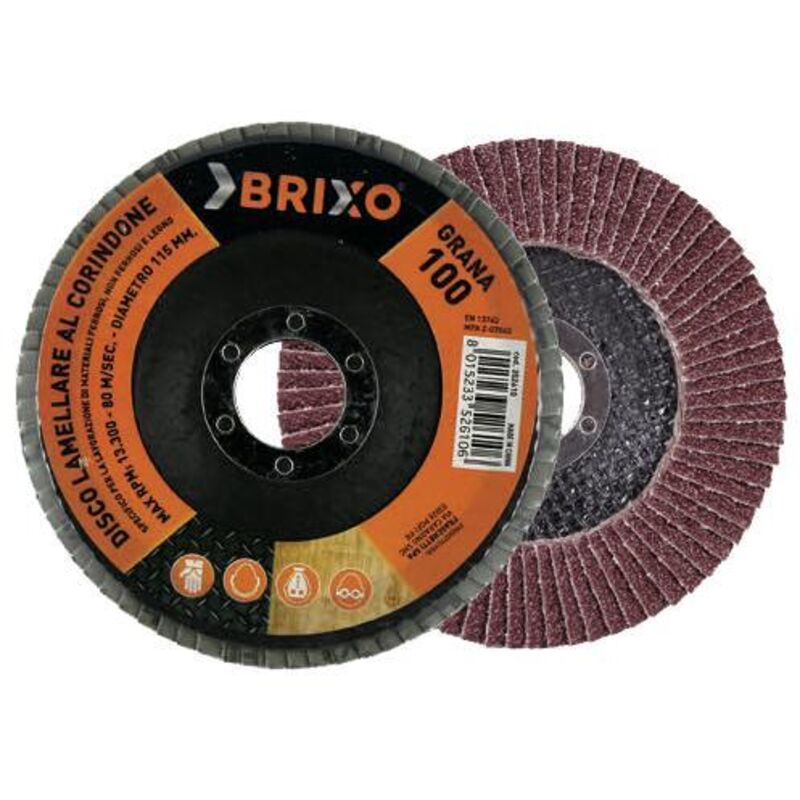 Dischi lam.corind. Brixo D.115 grana 60