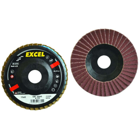 Dischi lamellari da sgrosso al corindone - Specifiche: Ø mm 115 foro 22 grana 60 - 10 pz
